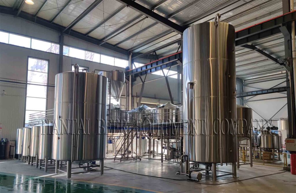 Пивоварня 5000л с ЦКТ по 20000л монтаж в Узбекистане